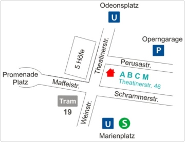 Anfahrtsskizze Privatrztliches Cetrum ABC-M